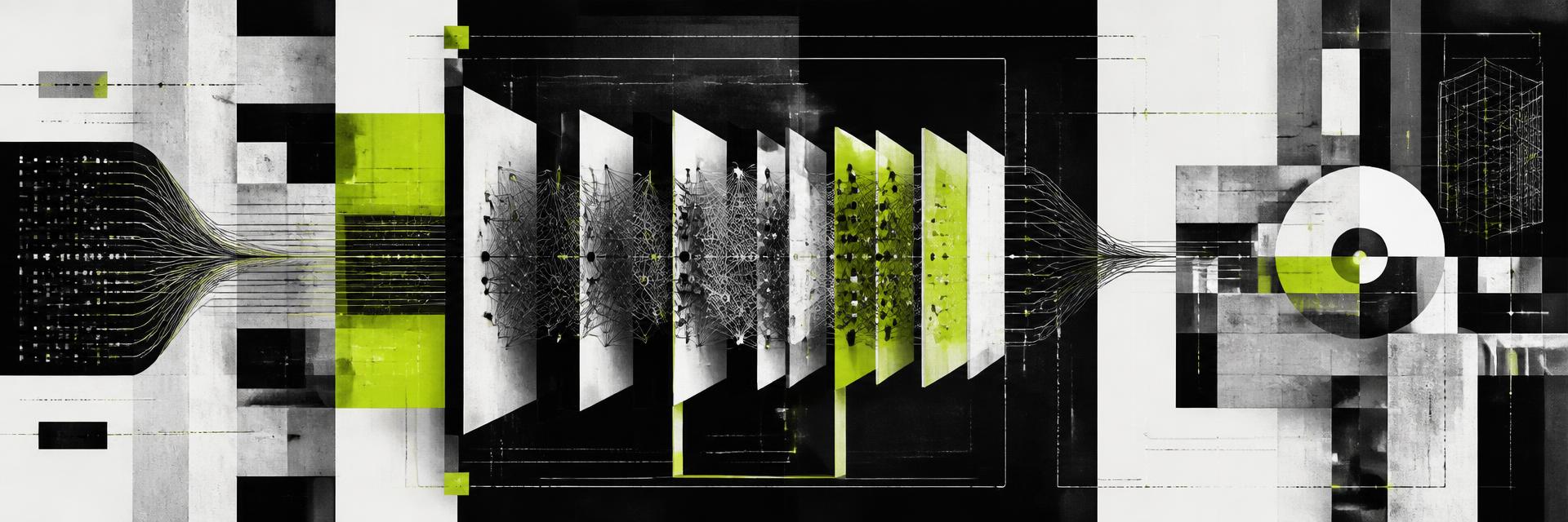 Abstract machine learning pipeline visualization